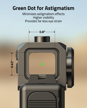 EZshoot 36 MOA Circle, green dot for astigmatism