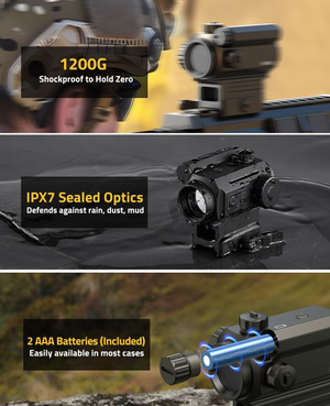 EZshoot Green Dot Sight, shockproof to hold zero