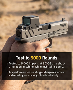 EZshoot green dot sight, simulation machine while maintaining zero in red dot