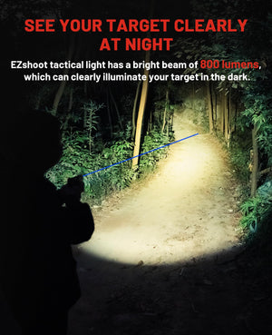 EZshoot Combo Rechargeable, which can clearly illuminate your target in the dark Light with Blue Beam