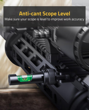 EZshoot Fold Away Scope Leveling Kit Anti-Cant Bubble Level with Picatinny