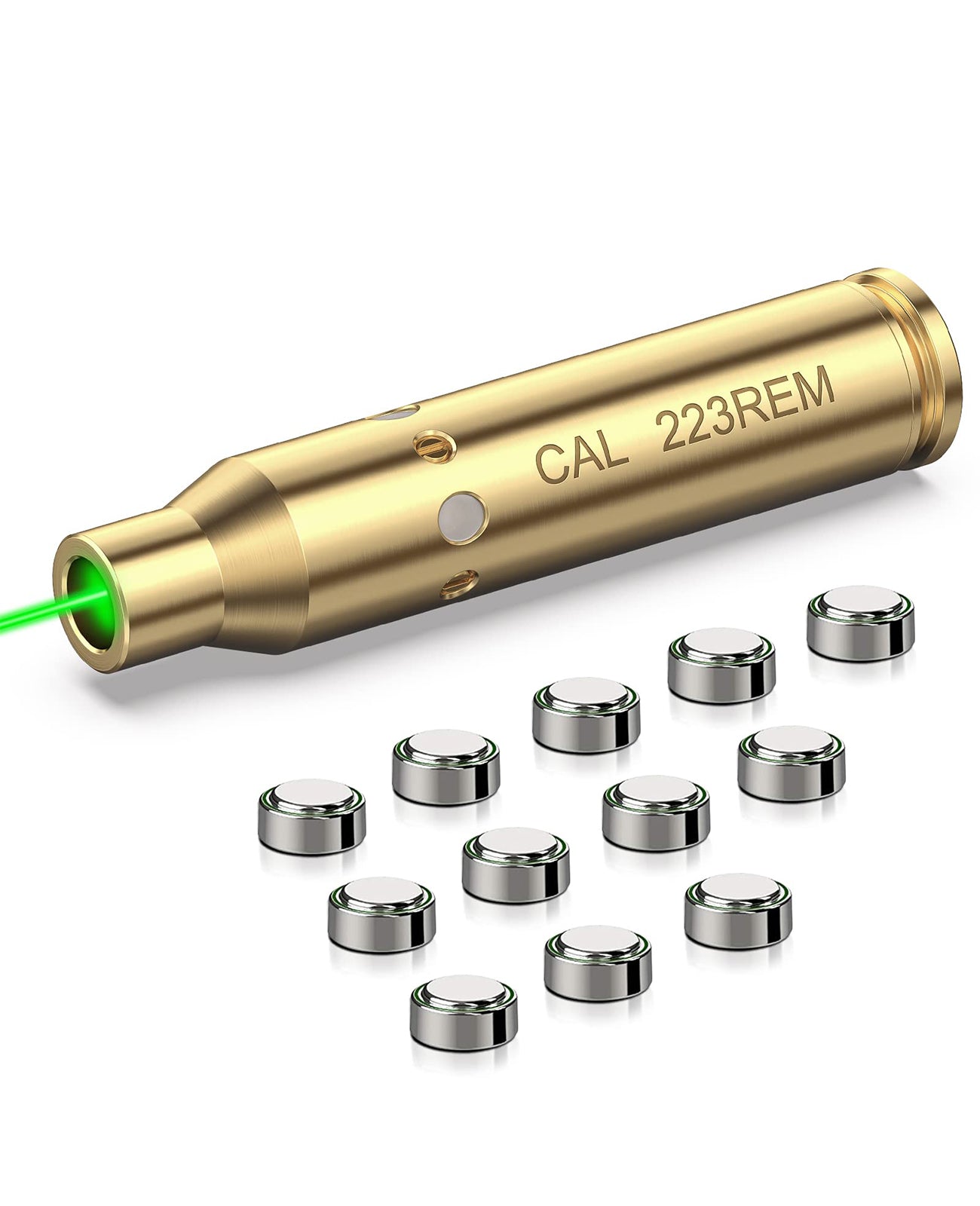 EZshoot Green Laser Bore Sighter for 223REM with Batteries - For Accurate Shooting