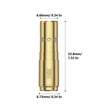 Product Size of EZshoot 9mm Bore Sighter for Pistol Shooting