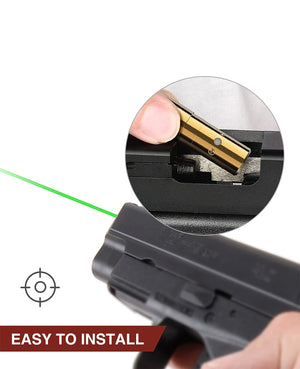 EZshoot Green Laser Bore Sight for Pistol is Easy to Be Installed