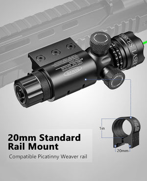Green Laser Sight with 20mm Standard Rail Mount