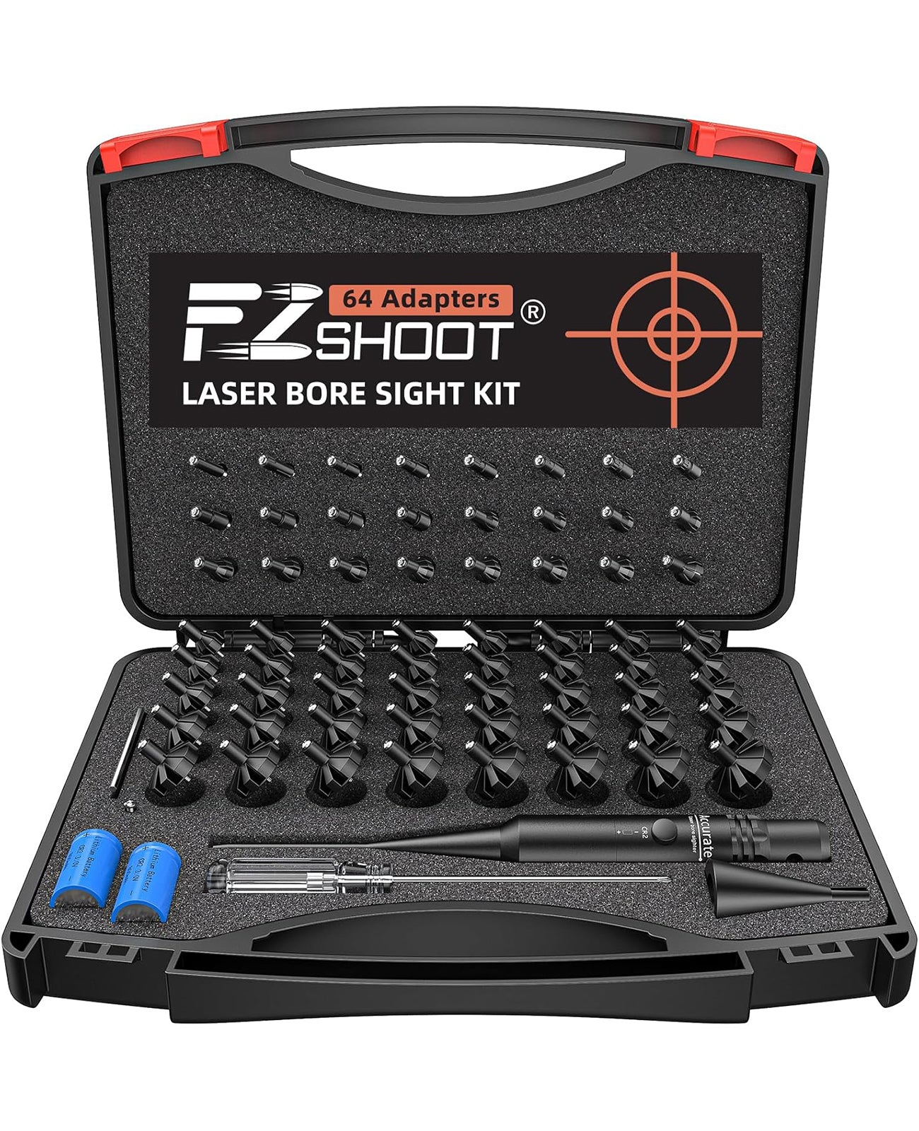 EZshoot Best Bore Sight - Green Laser Sight Kit with 64 Adapters