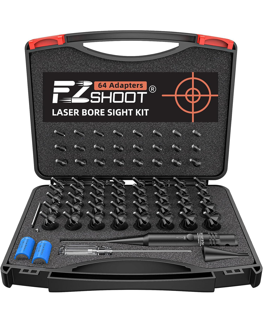 EZshoot Best Bore Sight - Green Laser Sight Kit with 64 Adapters