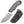 EZshoot Fixed Blade EDC Camping Knife in grey