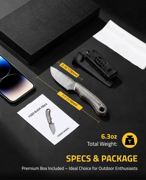 EZshoot knife, box included ideal choice for outdoor enthusiasts in grey