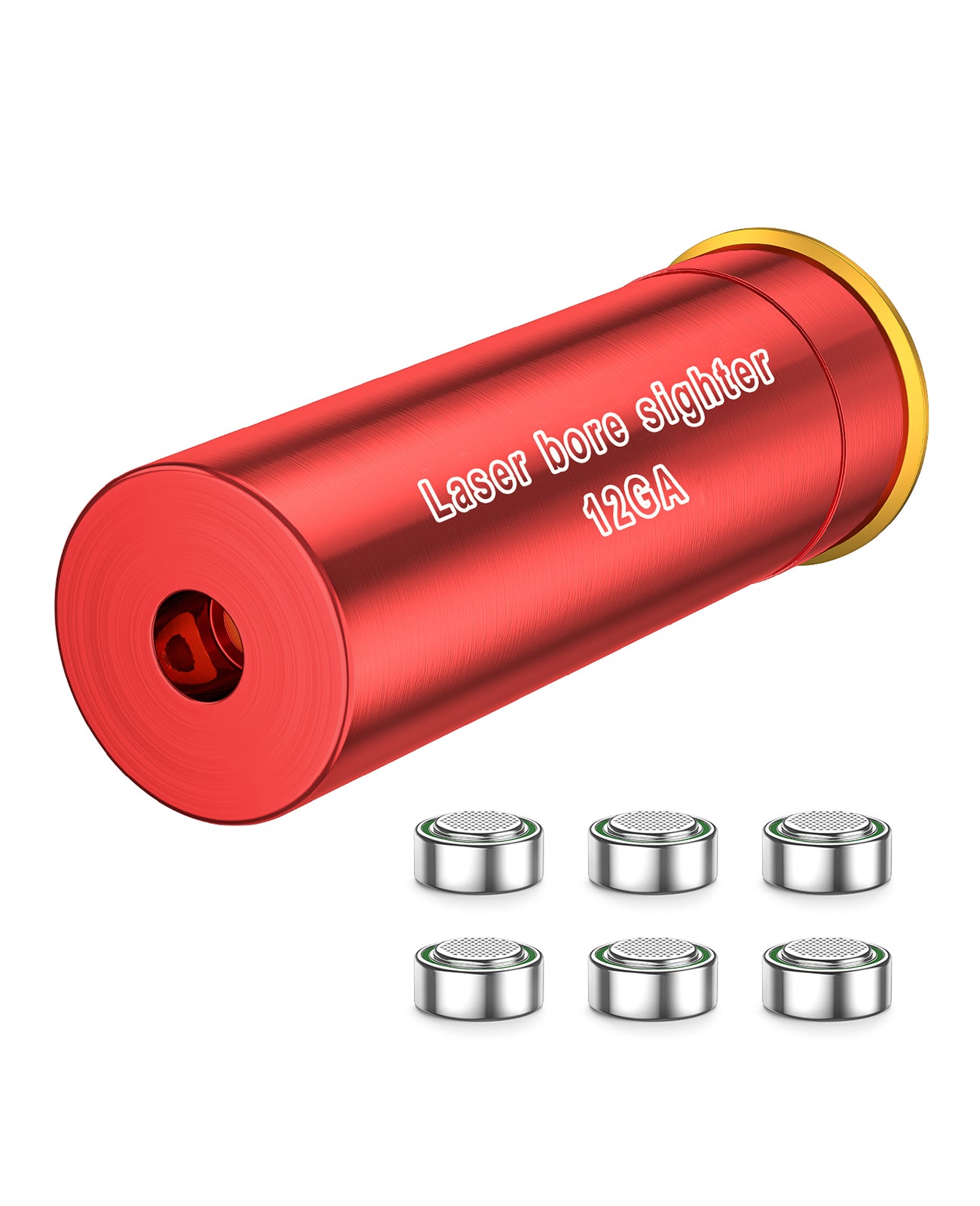 EZshoot Laser Bore Sight 12 Gauge Red Dot Boresighter with 2 Sets of Batteries