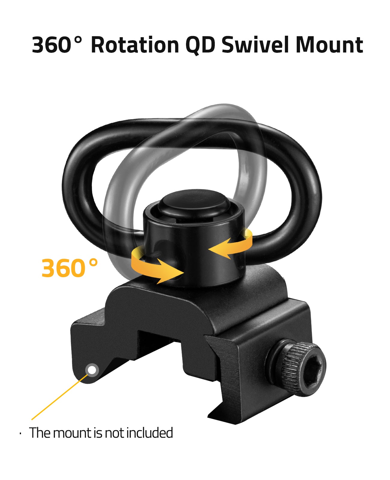360 Degree Rotation QD Sling Swivel Mount (Mount Not Included)