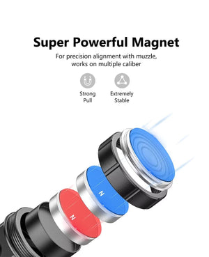 EZshoot Magnetic Bore Sighter with Super Powerful Magnet - Best Bore Sight for Multiple Caliber