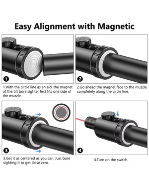 EZshoot Magnetic Bore Sighter with Easy Alignment for Rifles, Handgun and Pistols
