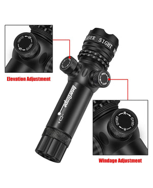 EZshoot Best Laser Sight - Bright Green Dot Scope with W/E Adjustment
