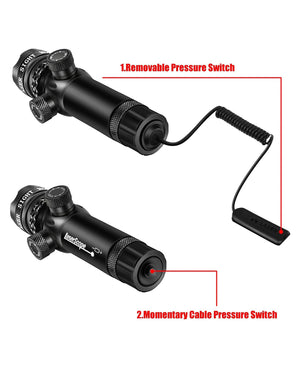 EZshoot Best Green Laser Sight - Green Dot 532nm Scope with Pressure Switch