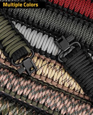 Multiple colors – EZshoot 550 Paracord 2 Point Rifle Sling (camo grey)