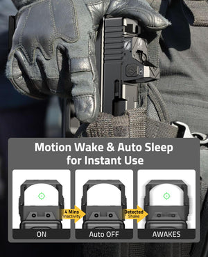 EZshoot Parallex Free Dot Sight with Motion Wake and Auto Sleep for Instant Use