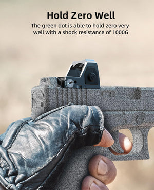 EZshoot Best Green Dot Sight for Pistols can Hold Zero Well