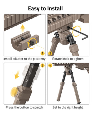 Easy Installation of the EZshoot Stable Bipods for Hunting