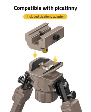 EZshoot Stable Bipods - The Best Hunting Rest is Compatible with Picatinny Rail