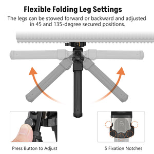EZshoot Best Bipod with Flexible Folding Leg Settings