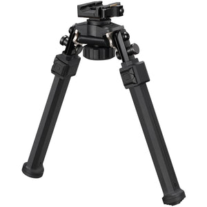 EZshoot Lightweight Bipod with Quick Release Design for AR-15 Rifle - Black Color