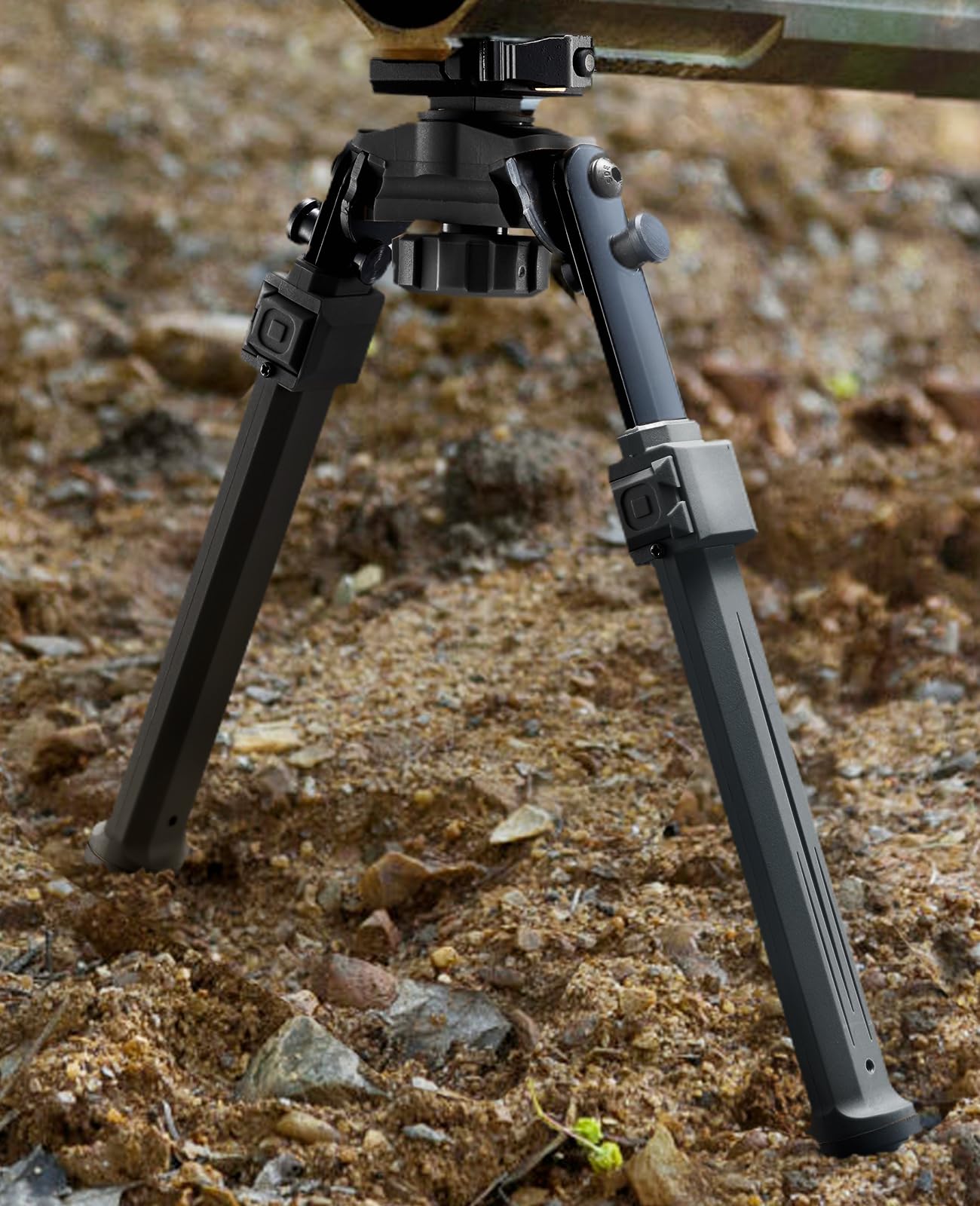 EZshoot Quick Release Picatinny Bipod for Rifles 360 Degrees Swivel and Tiltable Head