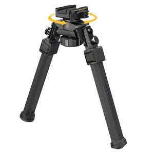 EZshoot Sturdy Picatinny Bipod with Quick Release and 360 Degrees Swivel and Tiltable Head - Black Color