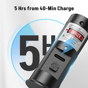 EZshoot Rechargeable Bore Sighter with Long Battery Life - 5 Hours from 40 Minutes Charge