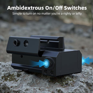 EZshoot Best Laser Sight with Ambidextrous On/Off Switches for Picatinny Pistols