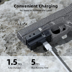 EZshoot Rechargeable Laser Sight with Convenient Charging for Shooting