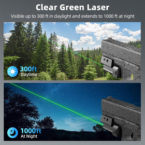 EZshoot Rechargeable Red/Green Laser Sight for Pistol, Low Profile Laser