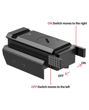 EZshoot Best Gun Laser with ON/OFF Switch for AR-15 Picatinny Rails