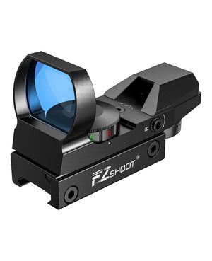 EZshoot Red Green Dot Sight Scope 1x22x33mm Red Dot Reflex Sight for AR15 Rifle