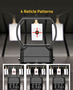 Best Red Green Dot Reflex Sight Scope for Hunting AR15 with 4 Reticle Patterns