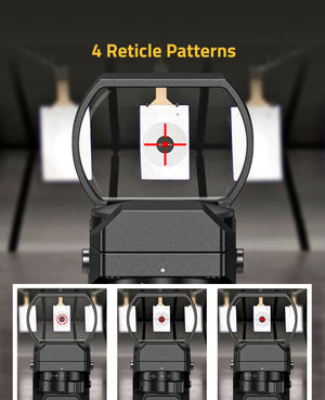Red Green Dot reflex Sight with 4 Reticle Patterns