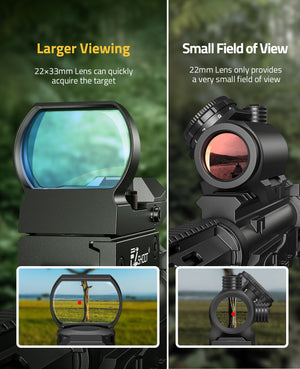 EZshoot 1x22x33mm Best Red Dot Reflex Sight Scope for AR15 Targeting and Aiming
