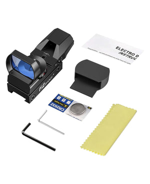 Package List of Best Red Green Dot Sight Scope for Hunting with Long Battery Life