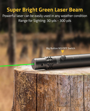 EZshoot Best Bore Sighter with Super Bright Green Laser Beam - The Range for Sighting is 30 yds - 300yds