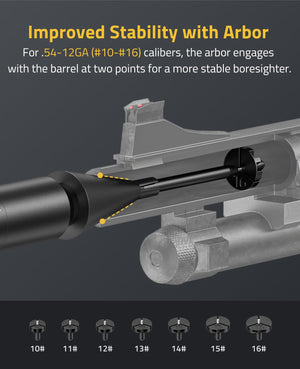 EZshoot Best Bore Sighter - Improved Stability with Arbor