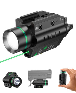 EZshoot Red Green Laser Light Combo 200 Lumens Tactical Flashlight for Pistol