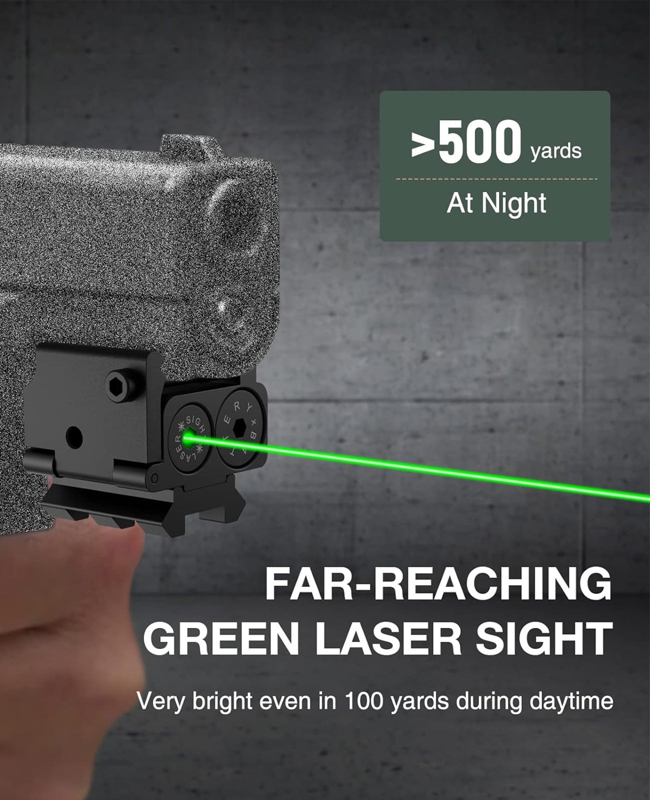 Green Laser Sight for Pistols