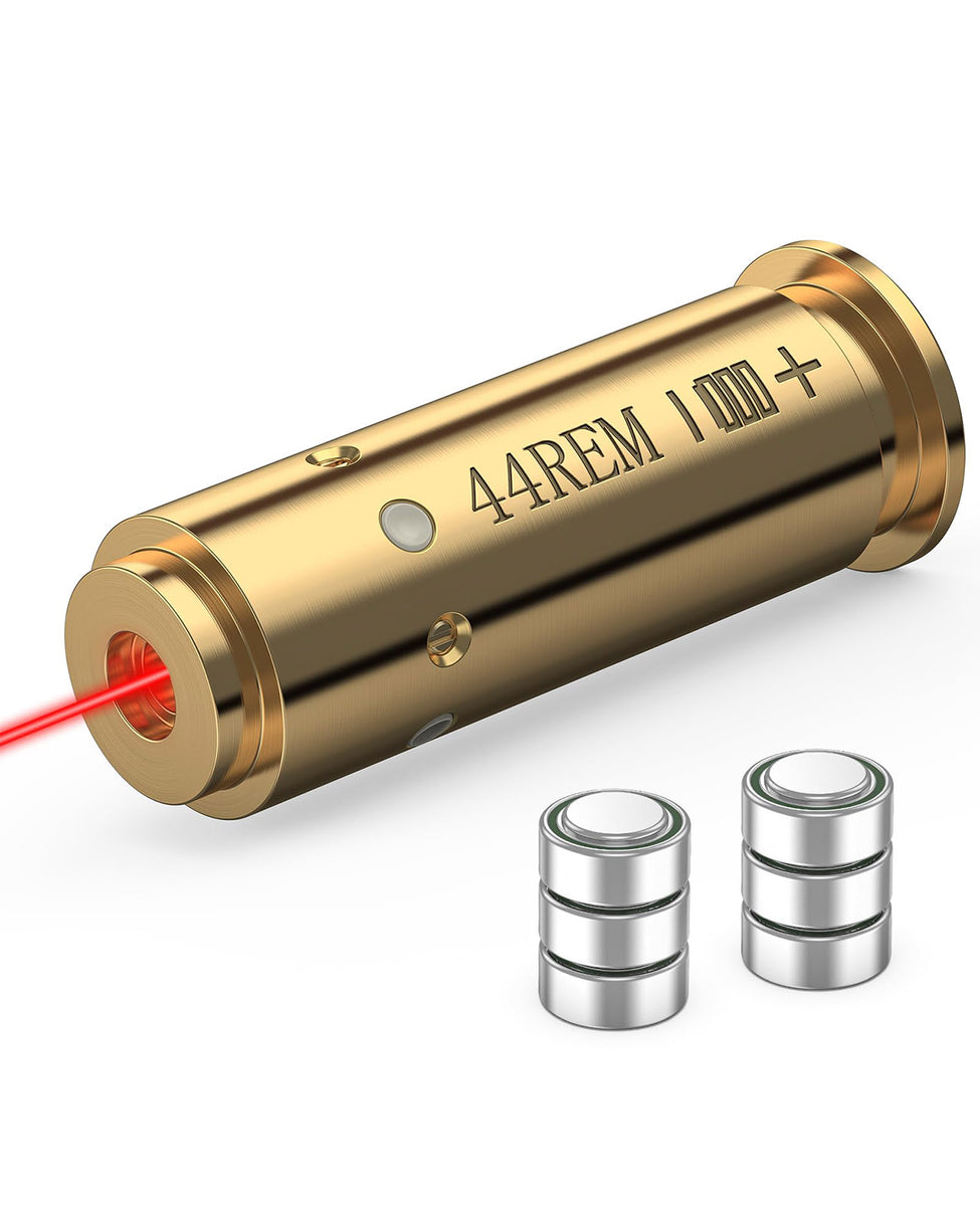 EZshoot Red Laser Bore Sight for 380AUTO/.40/30-30WIN/.44 Cal/7MM