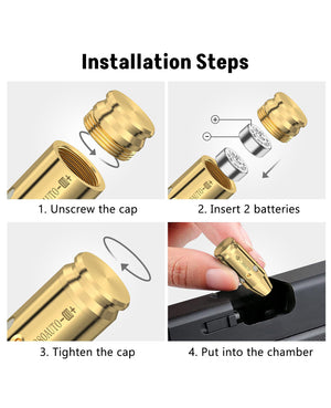 installation steps of ezshoot red laser bore sight for rifle shooting best bore sight for rifle hunting
