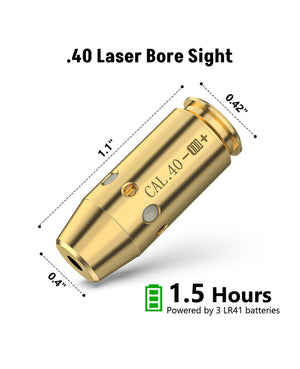 product size of best bore sight for .40 chamber red laser bore sight for rifle accurate shooting