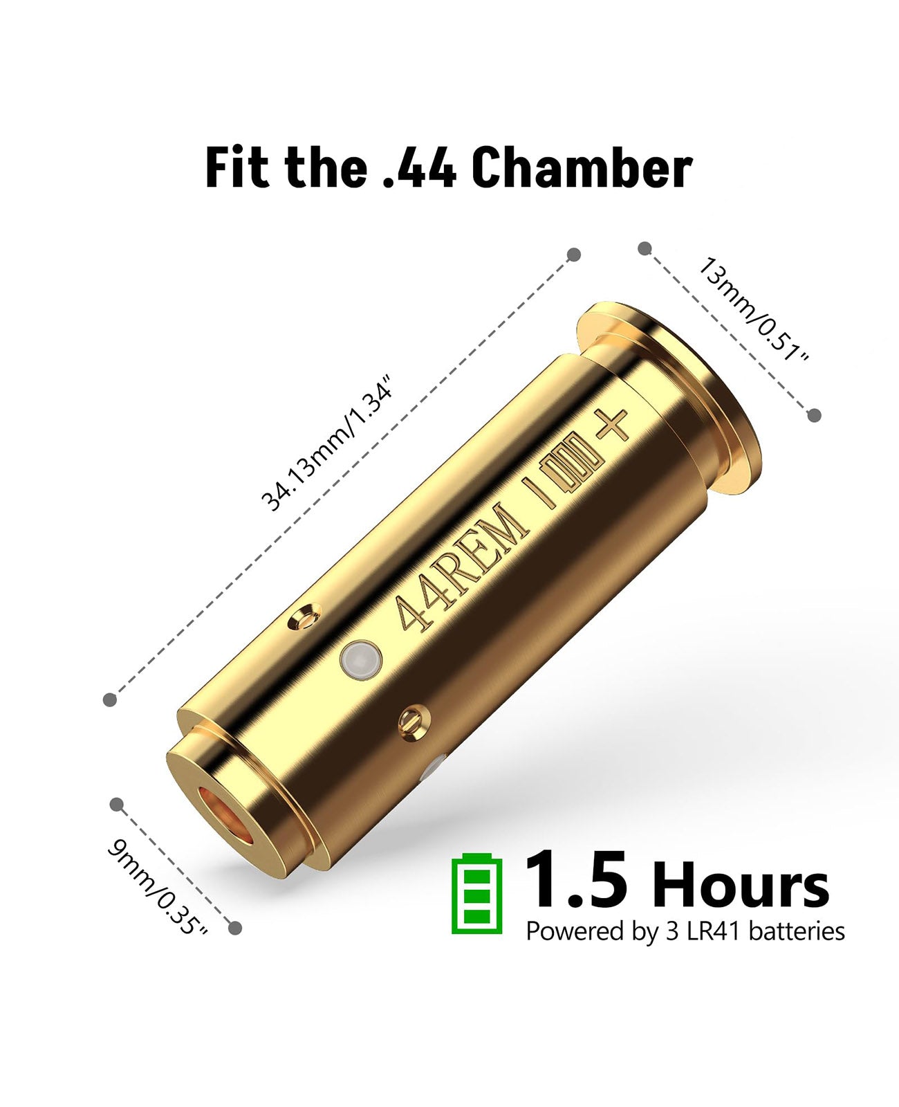 product size of red laser bore sight for .44 chamber best bore sight red dot bore sighting tool