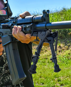 EZshoot Adjustable and Foldable Rifle Bipod for Shooting and Hunting