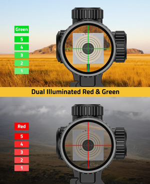 EZshoot Scope Rings, dual llluminated red&green