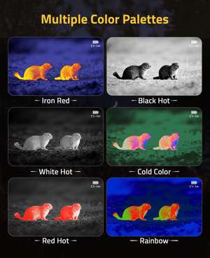 EZshoot Thermal Scope, multiple color palettes