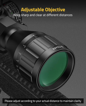 EZshoot 3-12x44 AO scope, adjustable objective keep sharp and clear at different distances